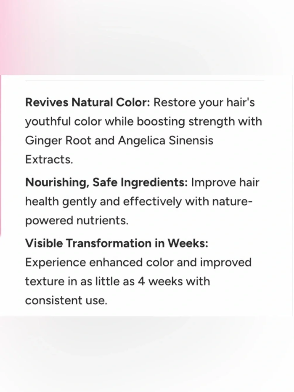Gray Repair Hair Serum — Pink